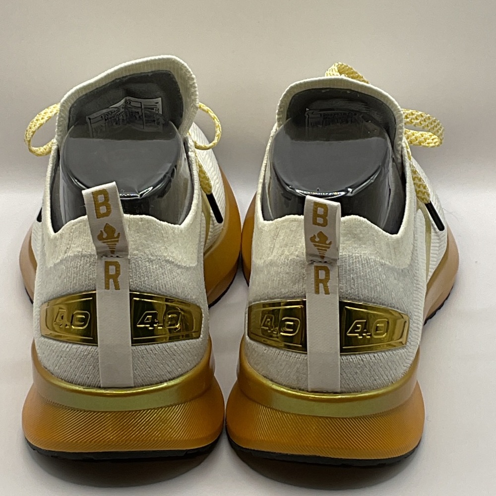 Brooks Levitate 4 Victory Edition White and Gold Women's Sneaker - Picture 5 of 7